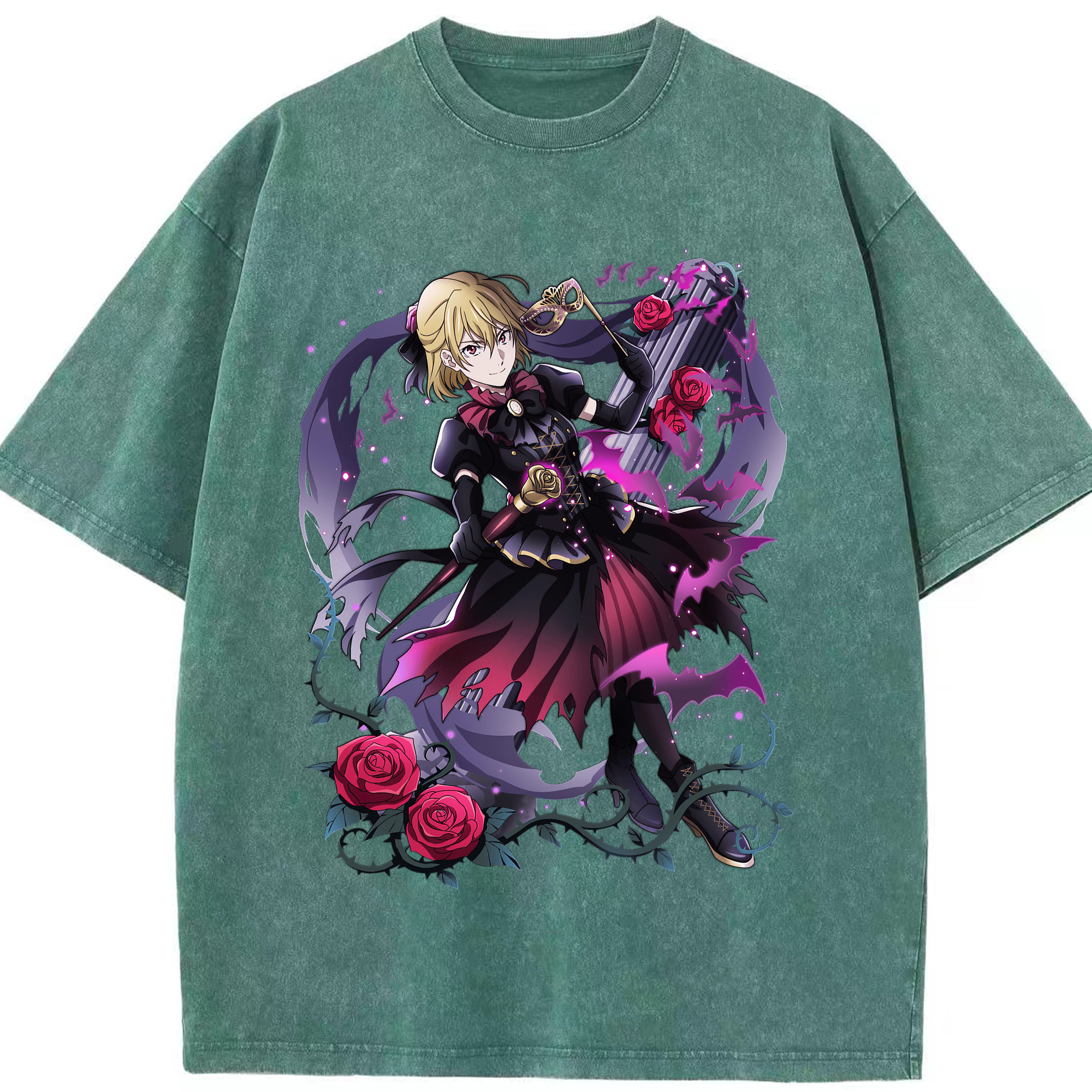（画像用） 文豪ストレイドッグス Bungo Stray Dogs 綿100% ヴィンテージ風 半袖Tシャツ（フロントプリント）